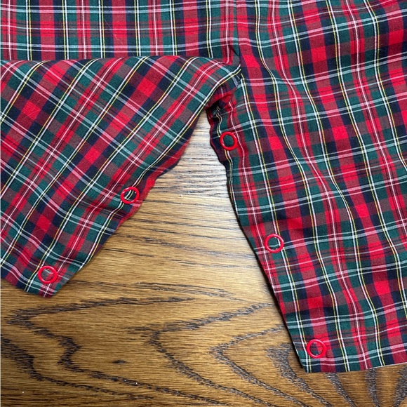 Royal Kidz Boys Red Plaid One Piece Christmas Holiday Jumper 3-6 Months - Picture 6 of 10